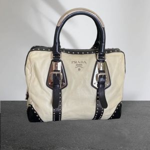 Prada Bauletto Leather Satchel